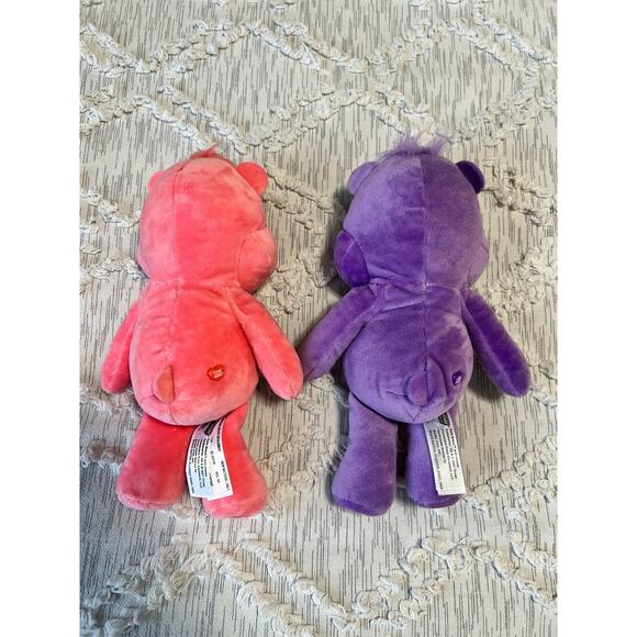 Care Bears Share Bear and Pink Love-a-Lot Bear 10" Stuffed Animal Plush Toy 2021 - Picture 3 of 4